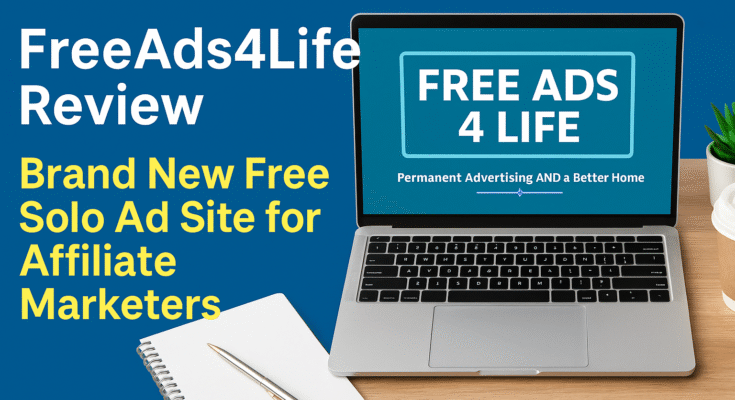FreeAds4Life Review – Brand New Free Solo Ad Site for Affiliate Marketers