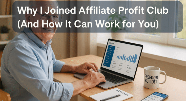 Why I Joined Affiliate Profit Club (And How It Can Work for You)